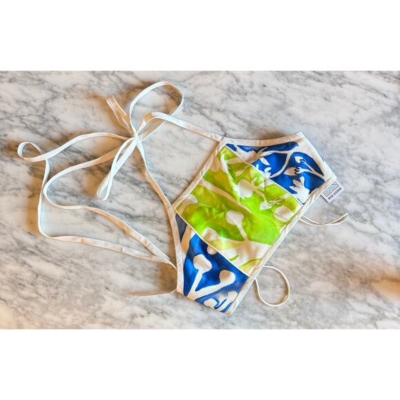 Rosie Assoulin O'delia Halter Top in Marine Blue - Picture 1 of 4
